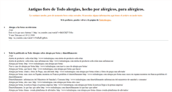 Desktop Screenshot of foros.todoalergias.com